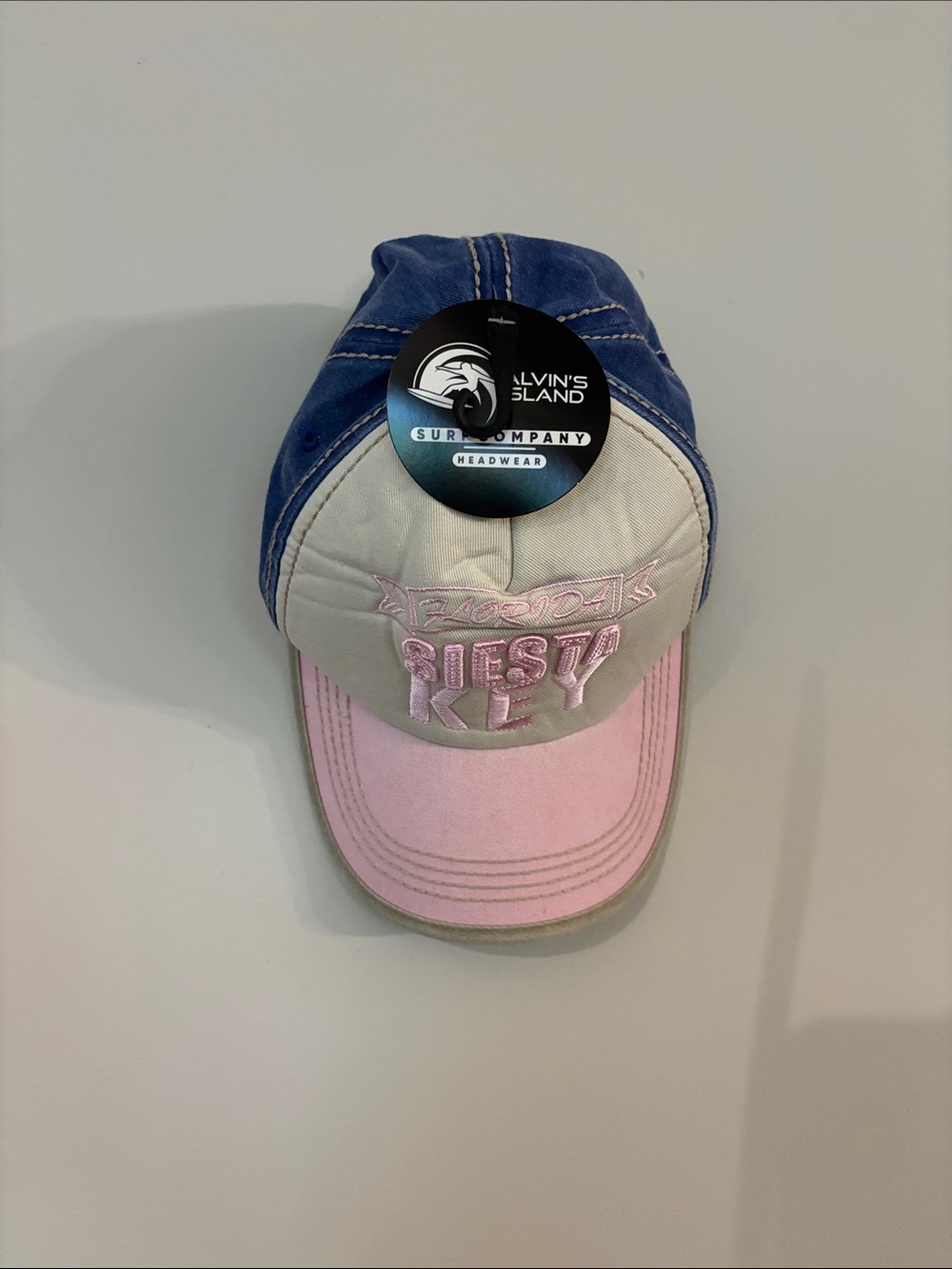 Women’s Two-Tone Pink & Blue Baseball Cap